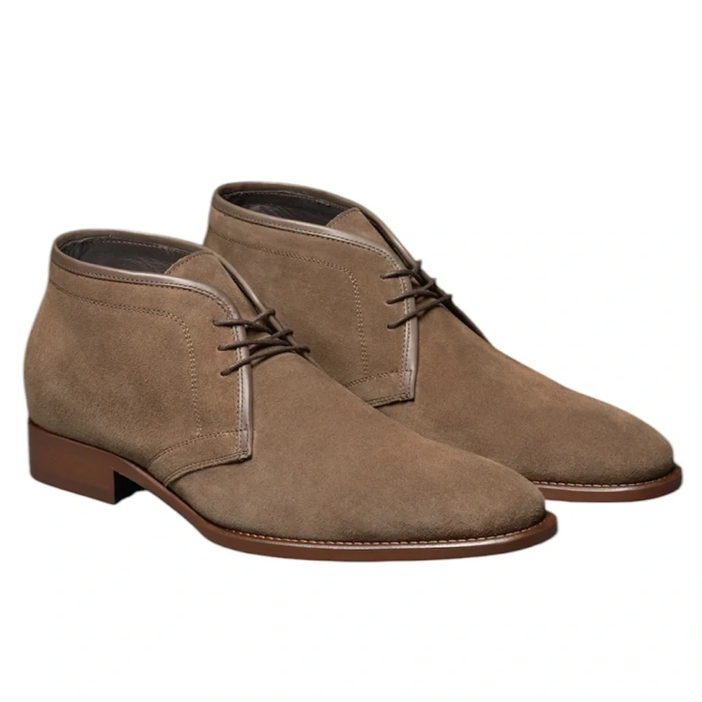 Men's Taupe Suede Chukka Boots
